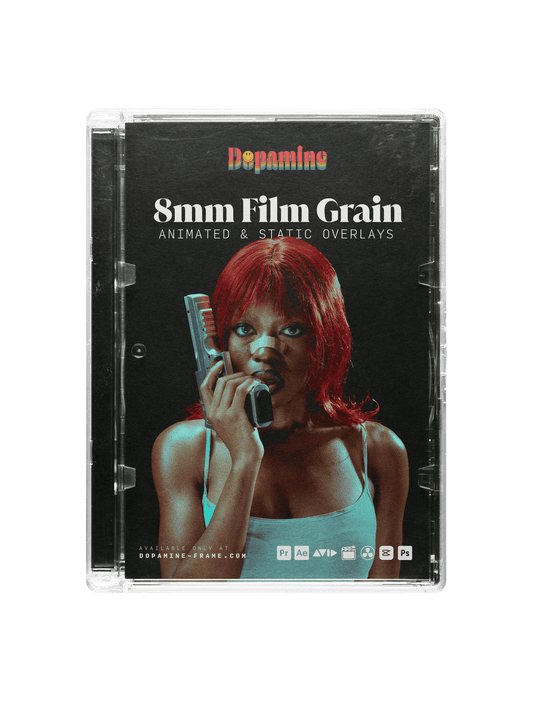 8mm Film Grain Overlays - Dopamine Frame